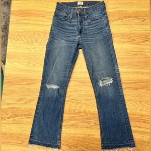 J. Crew Billie Demi Boot Crop Jeans Size 26